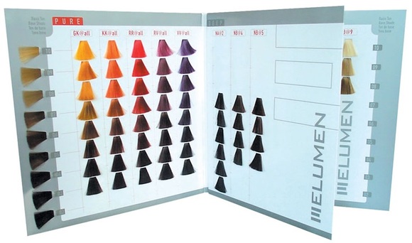 Goldwell Elumen Farbkarte